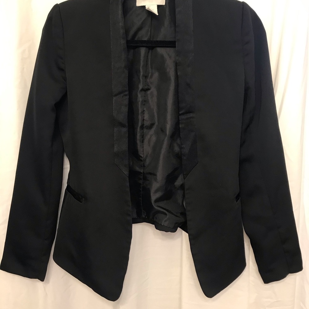 Silk tuxedo blazer